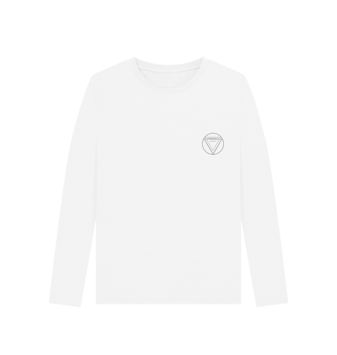 White Women's Long Sleeve T-shirt  Certified Organic Cotton