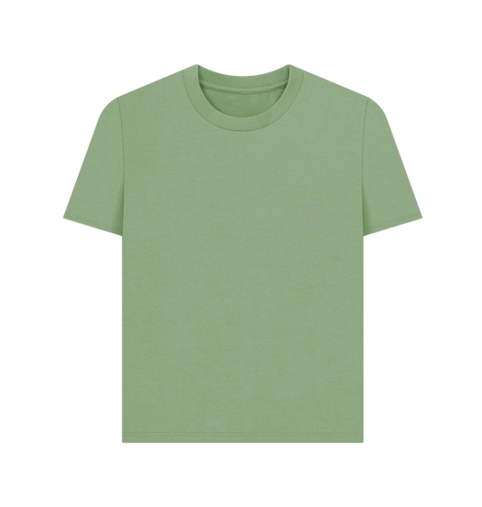 Sage Women's Plain T-shirt  Certified Organic Cotton