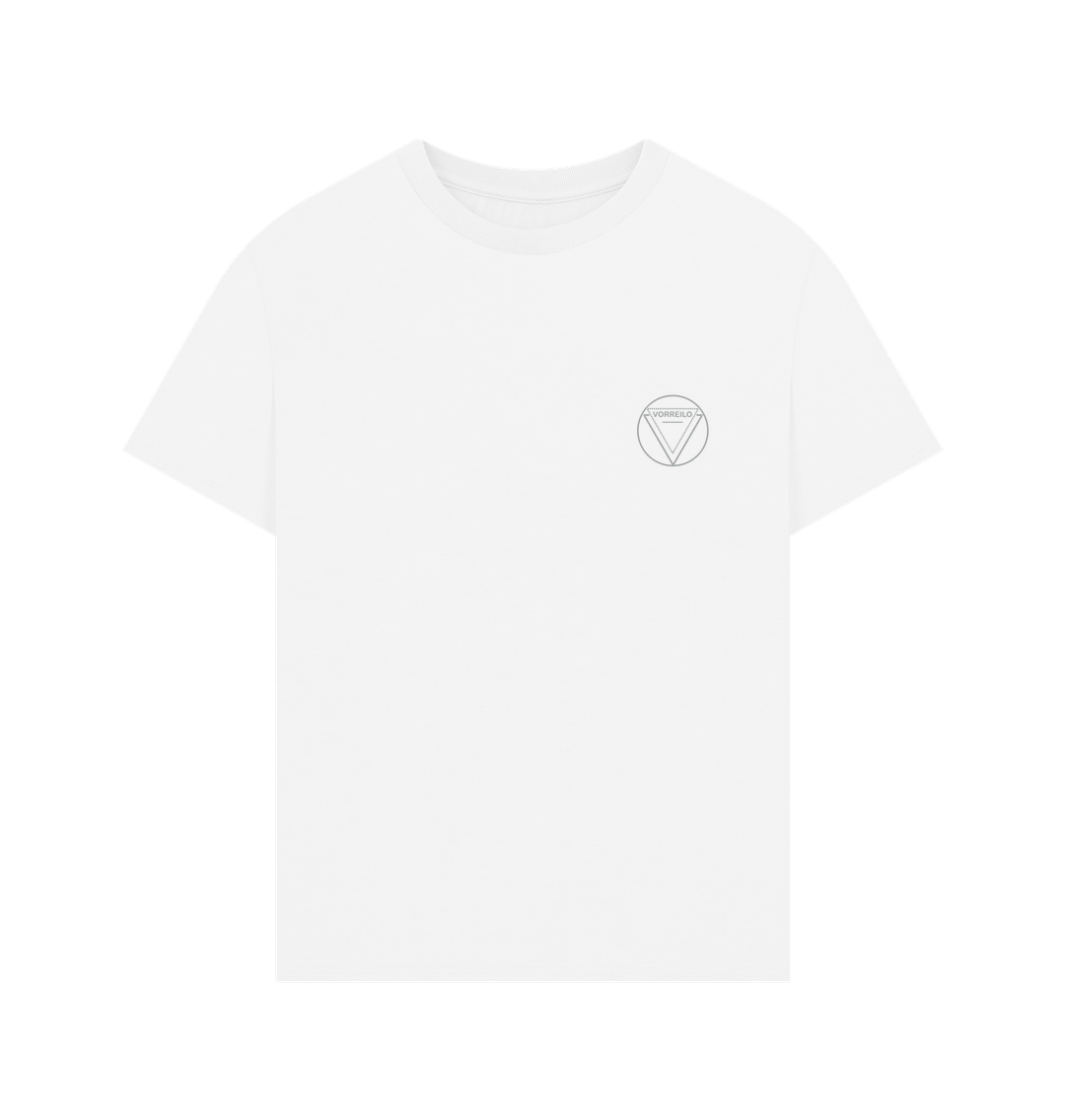 White Men's Oversized Tee  Certified Organic Cotton