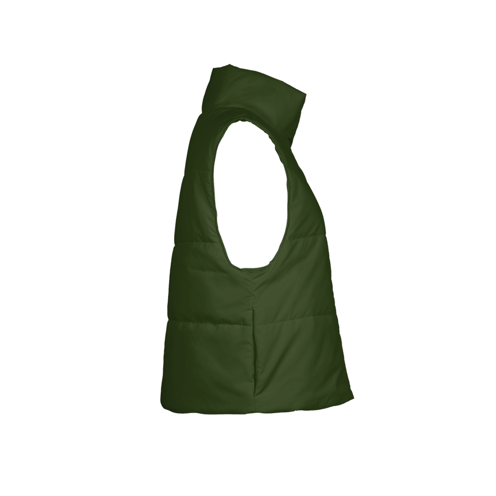 Women's Full-Zip Sleeveless Puffer Vest-Lightweight Ecodear