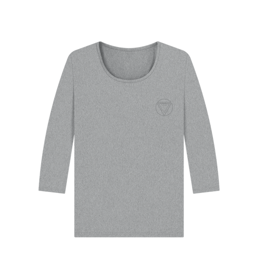 Athletic Grey Women's 3\/4 Sleeve T-shirt  Certified Organic Cotton