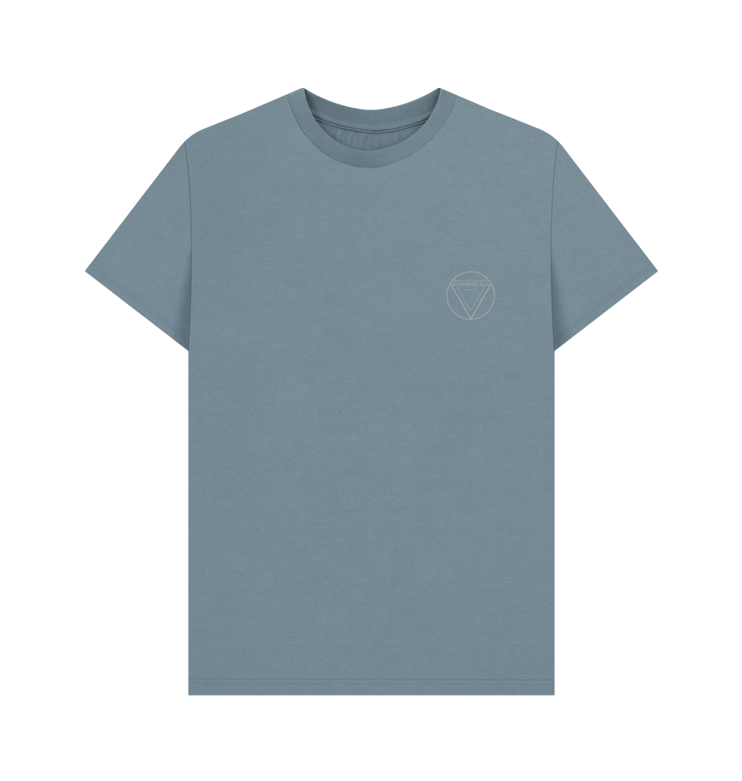 Stone Blue Men's Basic T-shirt  Certified Organic Cotton -Light