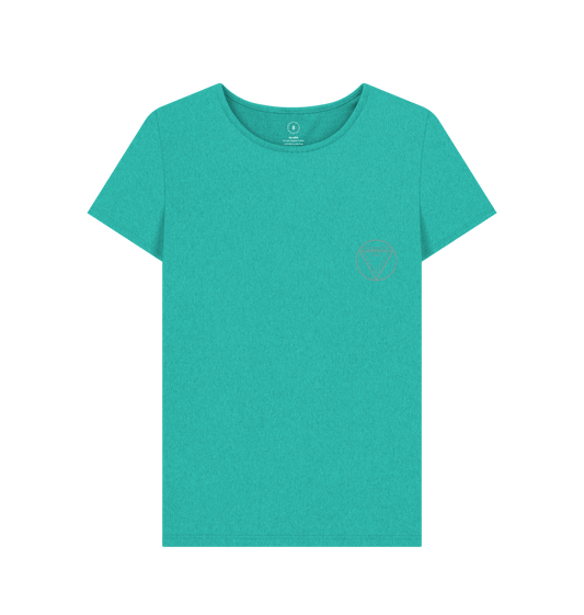 Seagrass Green Women's Remill\u00ae T-shirt  50% Post-Consumer Organic Cotton \/ 50% Organic Cotton