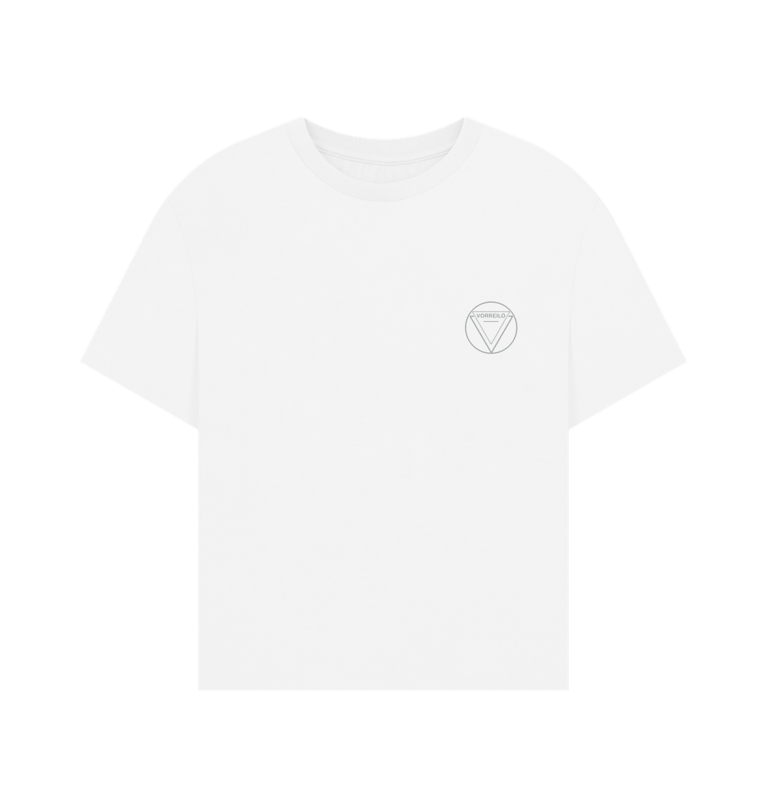 White Women's Oversized Tee  Certified Organic Cotton