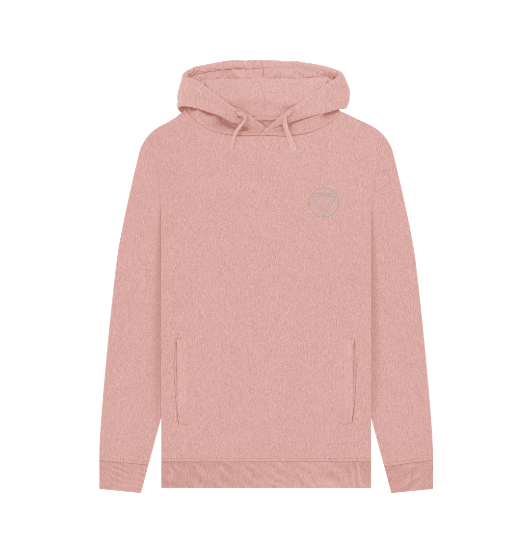 Sunset Pink Men's Remill\u00ae Hoodie  50% Post-Consumer Organic Cotton \/ 50% Organic Cotton