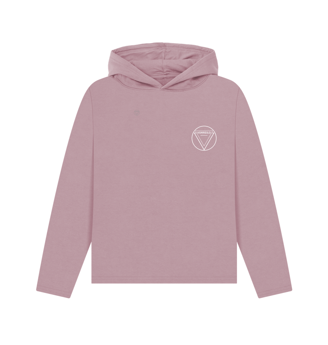 Mauve Women's Relaxed Fit Hoodie  Certified Organic Cotton