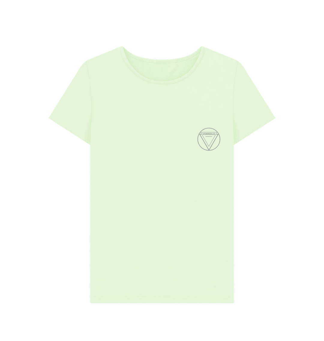 Pastel Green Women's Crew Neck T-shirt  Certified Organic Cotton