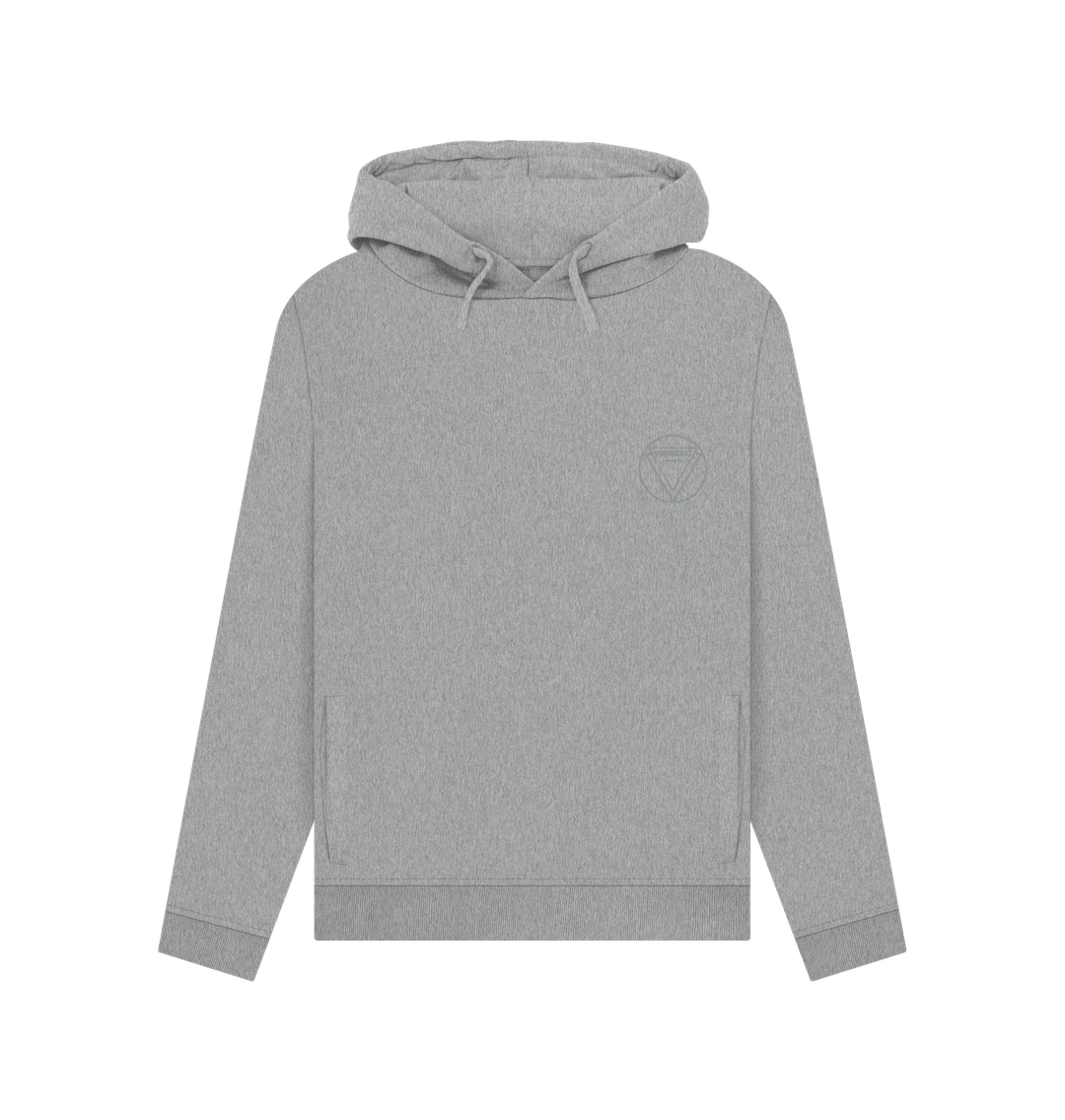 Light Heather Women's Pullover Hoody  Certified Organic Cotton