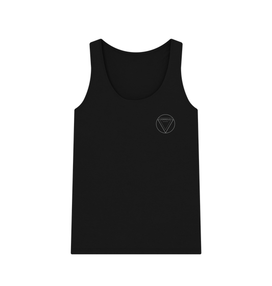 Black Women's Vest Top  Certified Organic Cotton