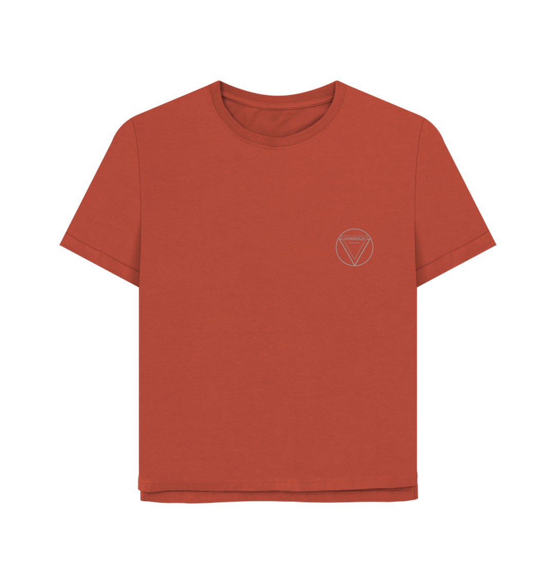 Rust Women's Relaxed Fit Tee  Certified Organic Cotton