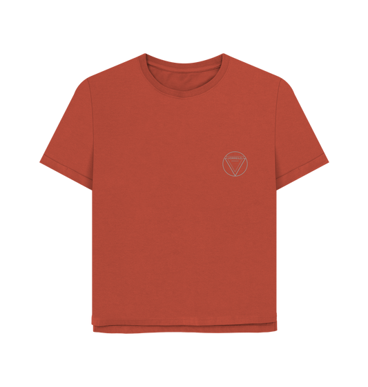 Rust Women's Relaxed Fit Tee  Certified Organic Cotton