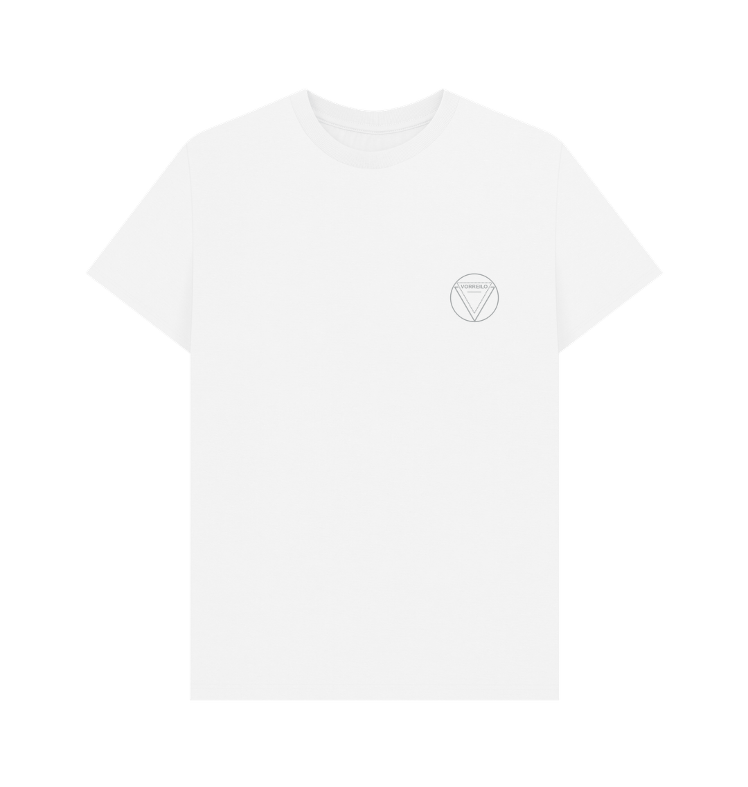 White Men's Basic T-shirt  Certified Organic Cotton -Light