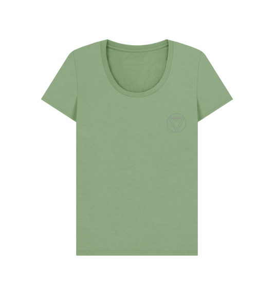 Sage Women's Scoop Neck T-shirt  Certified Organic Cotton