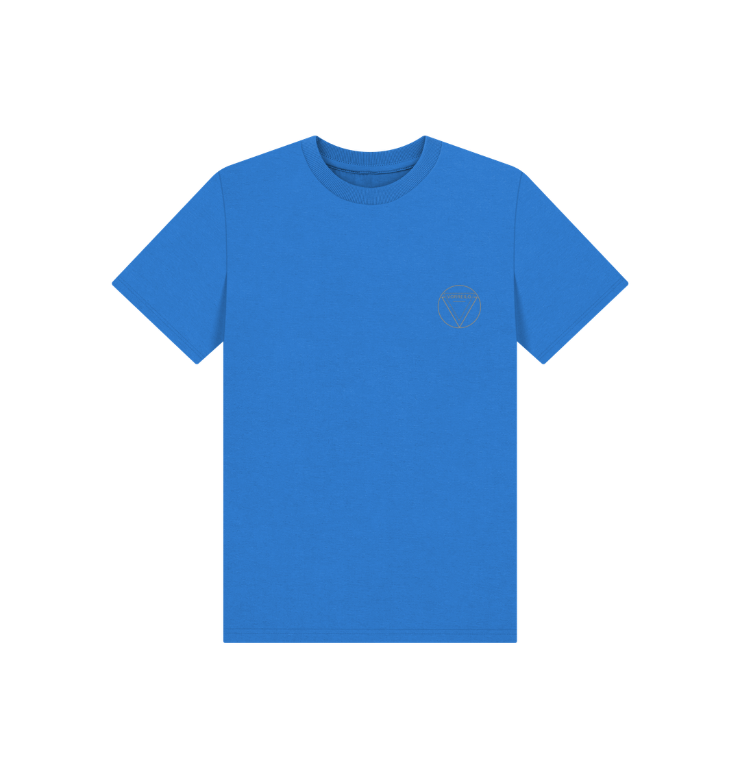 Bright Blue Kids' Basic T-Shirt  Certified Organic Cotton