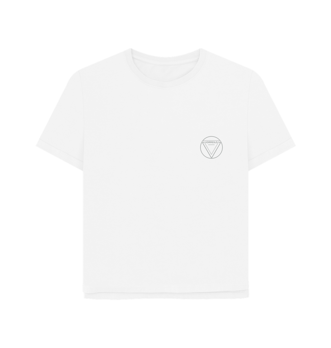 White Women's Relaxed Fit Tee  Certified Organic Cotton