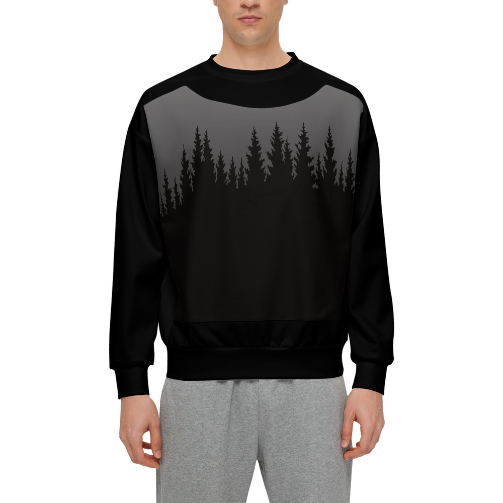 Vorreilo Men's Relaxed Fit Sweatshirt with Front Patch-Super Heavy