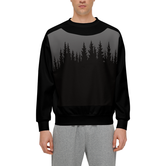 Vorreilo Men's Relaxed Fit Sweatshirt with Front Patch-Super Heavy