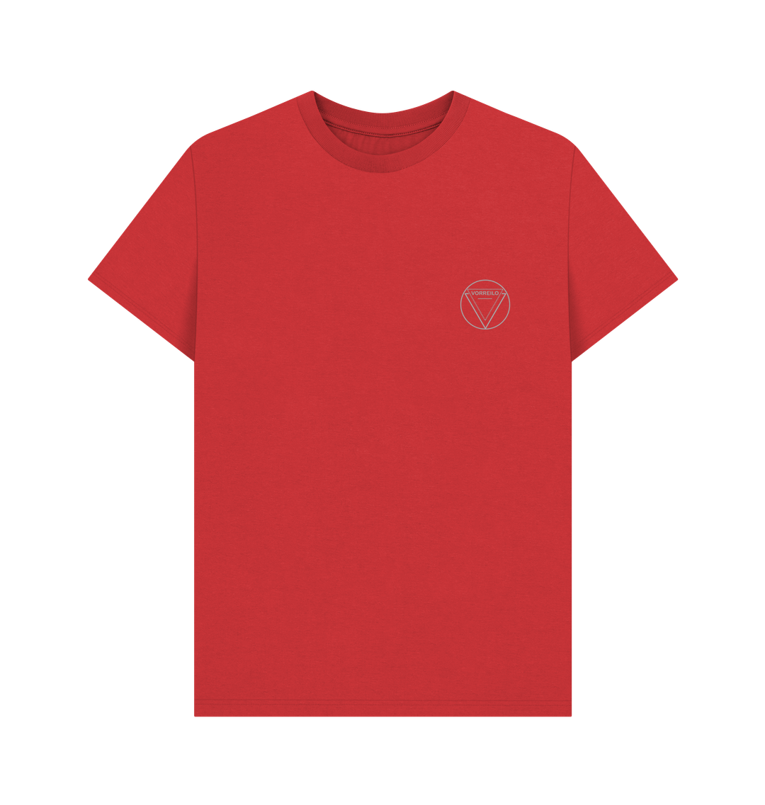 Red Men's Basic T-shirt  Certified Organic Cotton -Light