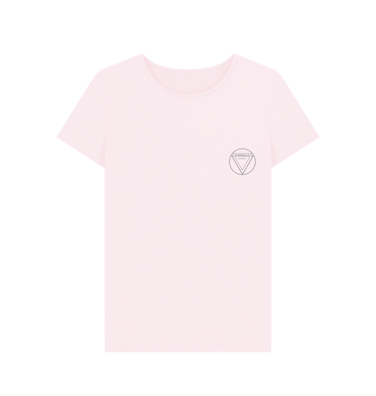 Pink Women's Crew Neck T-shirt  Certified Organic Cotton