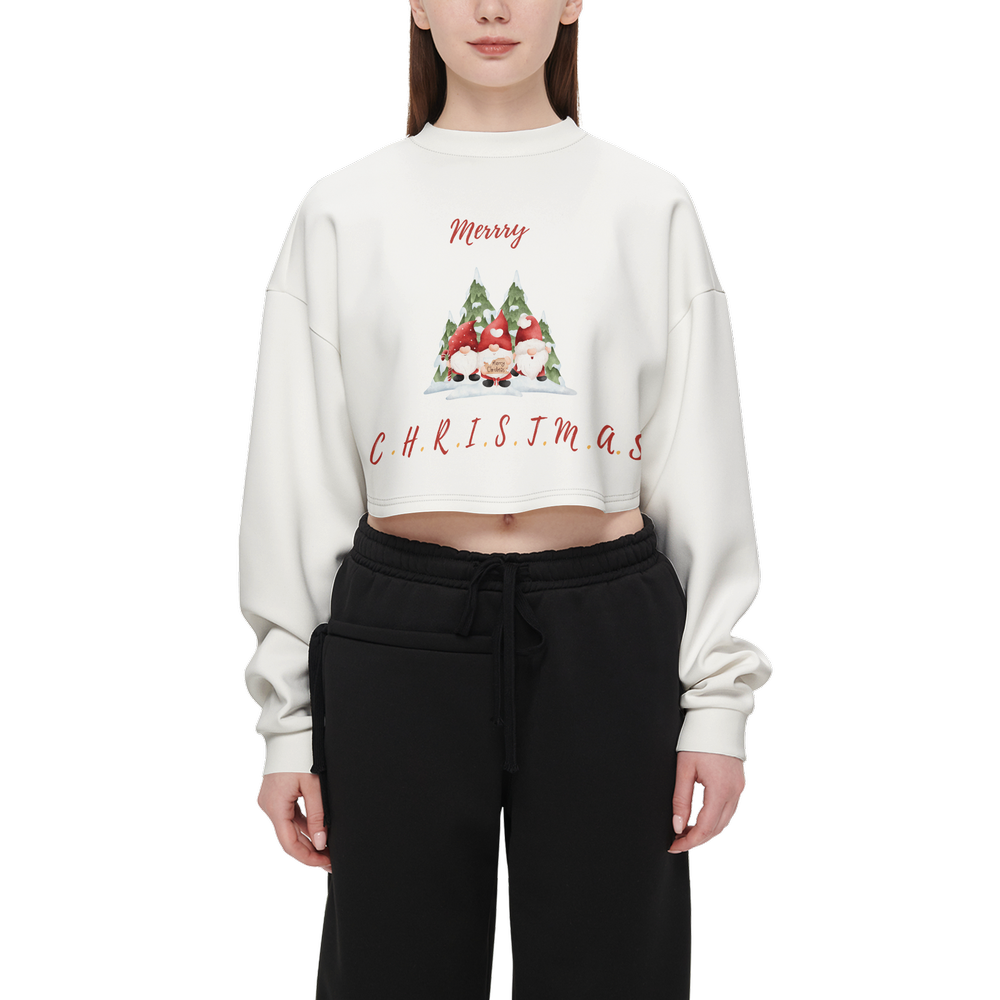 Vorreilo Women's Recycled Crop Top - Christams Gnome E02