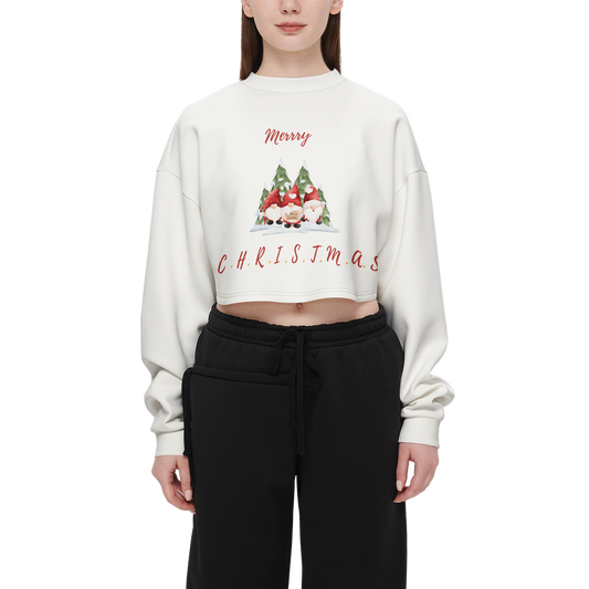 Vorreilo Women's Recycled Crop Top - Christams Gnome E02