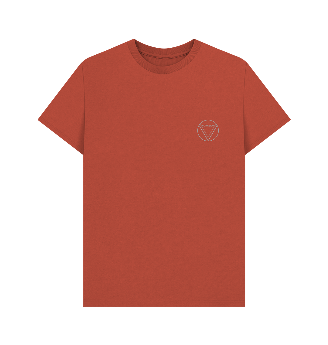 Rust Men's Basic T-shirt  Certified Organic Cotton -Light