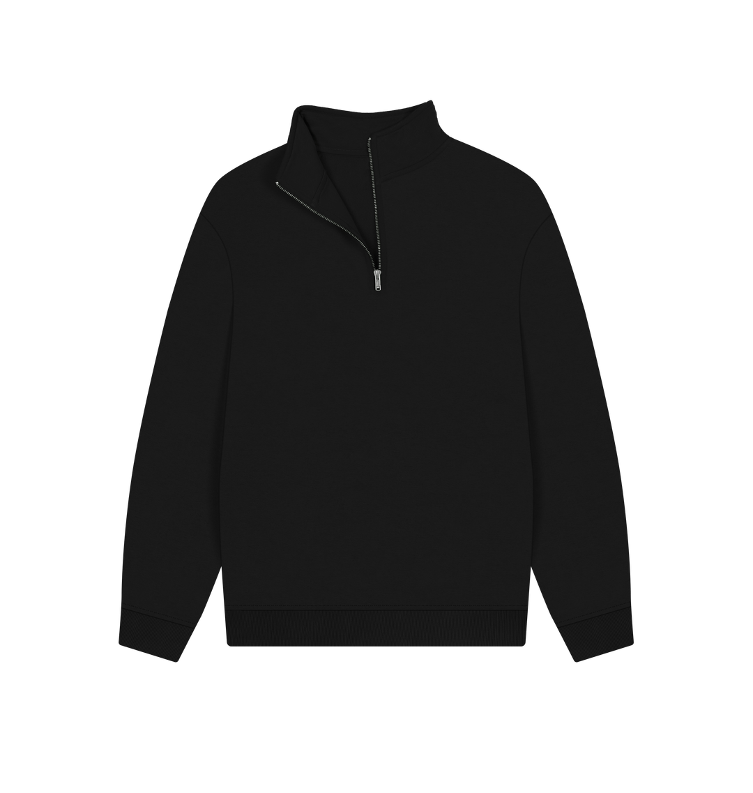 Black Vorreilo Organic Cotton Unisex Quarter-zip Sweatshirt - Protect  our Oceans