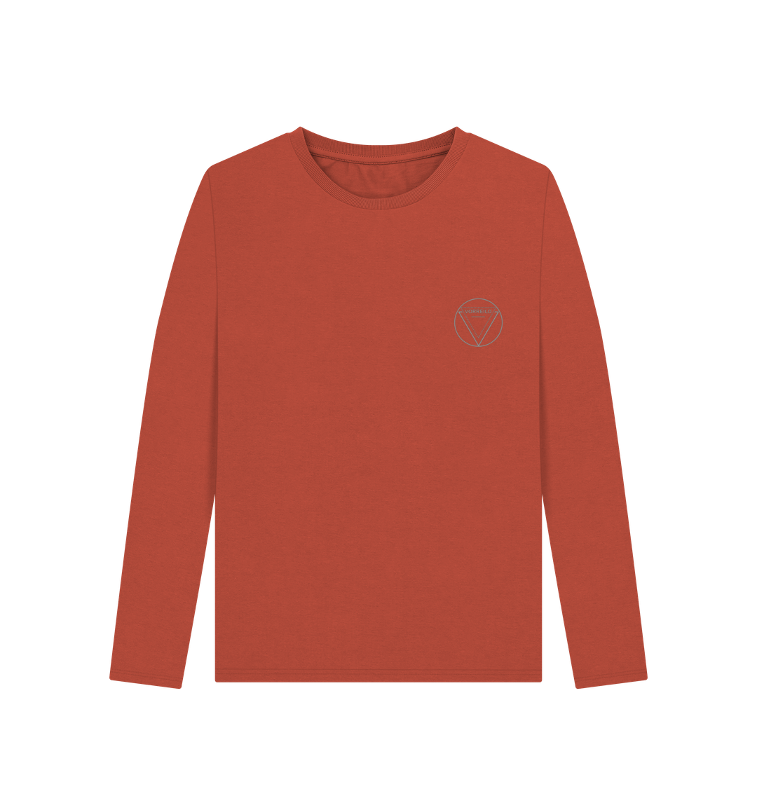 Rust Women's Long Sleeve T-shirt  Certified Organic Cotton