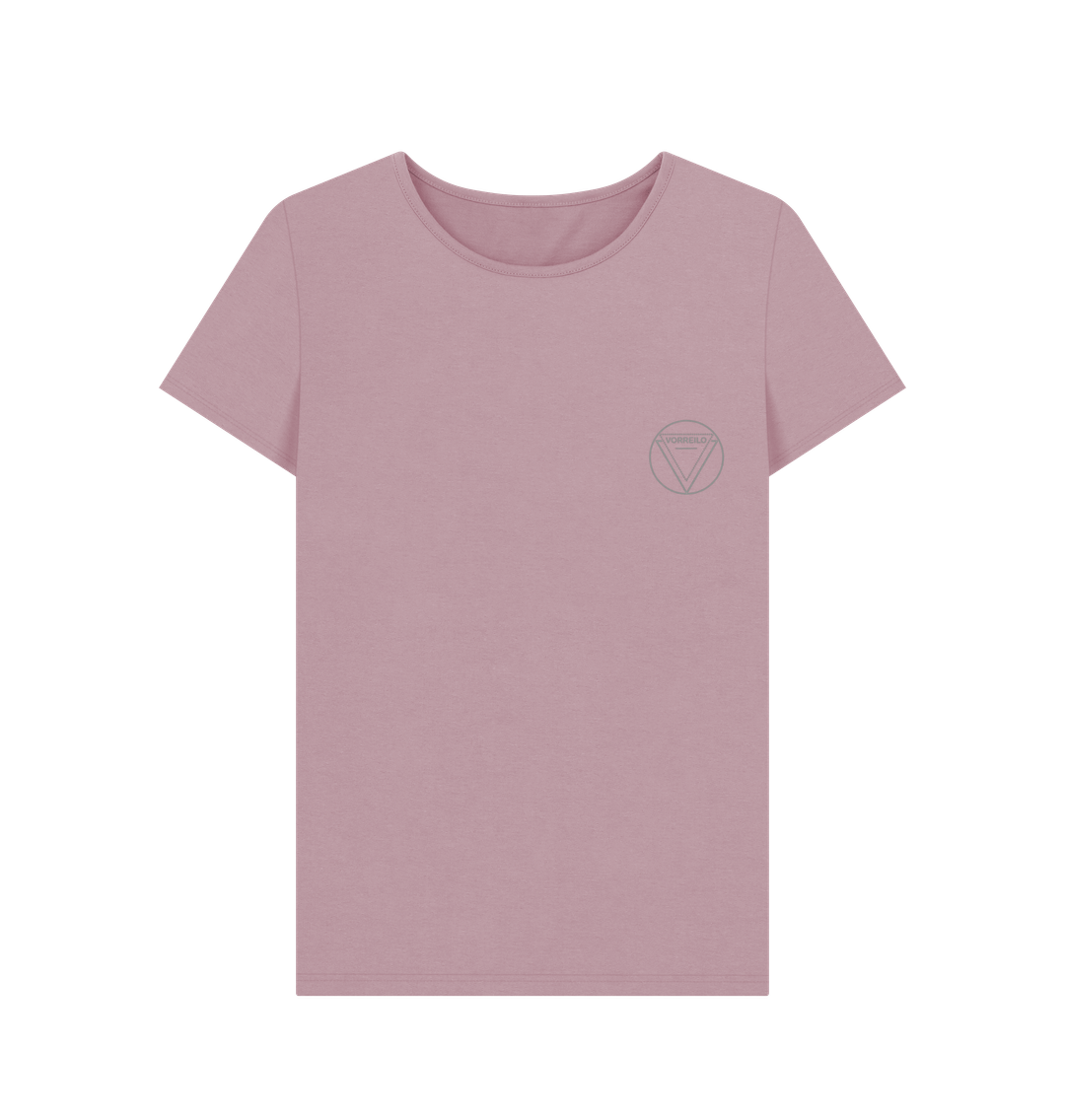 Mauve Women's Crew Neck T-shirt  Certified Organic Cotton