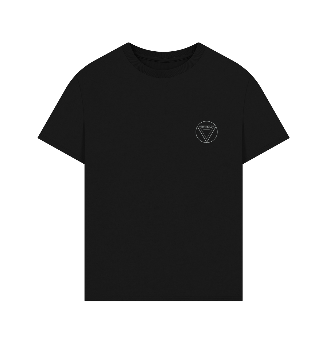 Black Men's Oversized Tee  Certified Organic Cotton