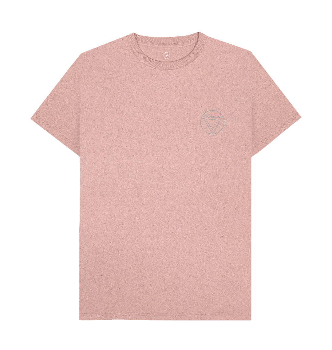 Sunset Pink Men's Remill\u00ae T-shirt  50% Post-Consumer Organic Cotton \/ 50% Organic Cotton