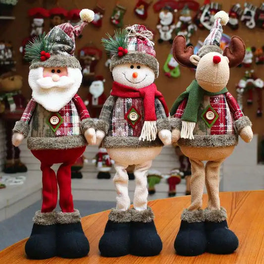 Santa & Snowman & Reindeer for Christmas  Tree