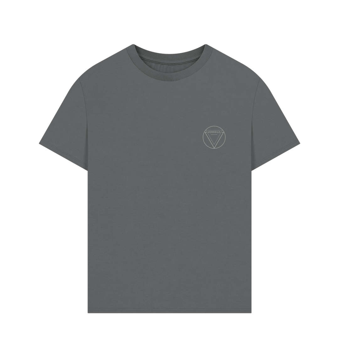 Slate Grey Men's Oversized Tee  Certified Organic Cotton