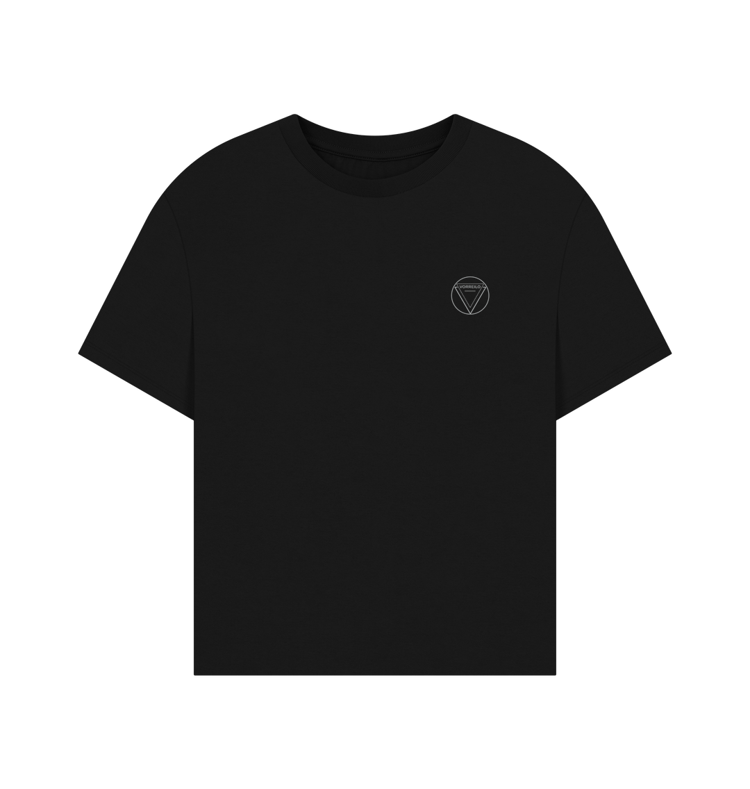 Black Vorreilo Women's Oversized Organic Cotton Tee