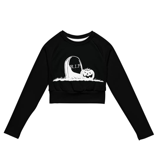 Vorreilo Recycled Crop Top -Happy Halloween RIP 01 -Limited Edition