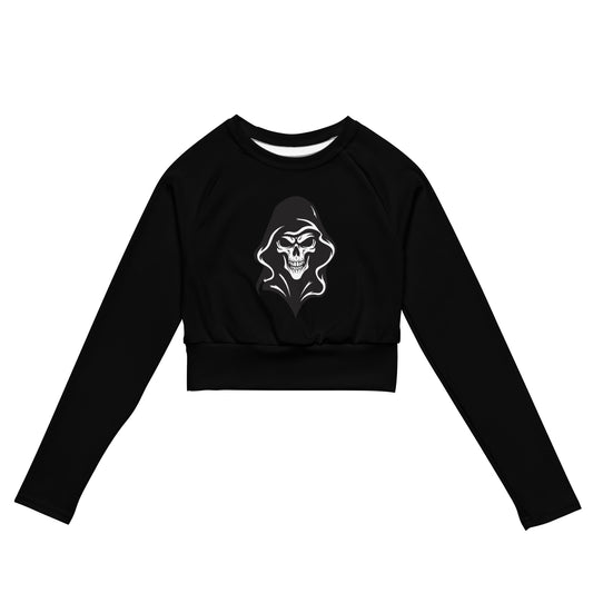 Vorreilo Recycled Crop Top -Happy Halloween Skull 01 -Limited Edition