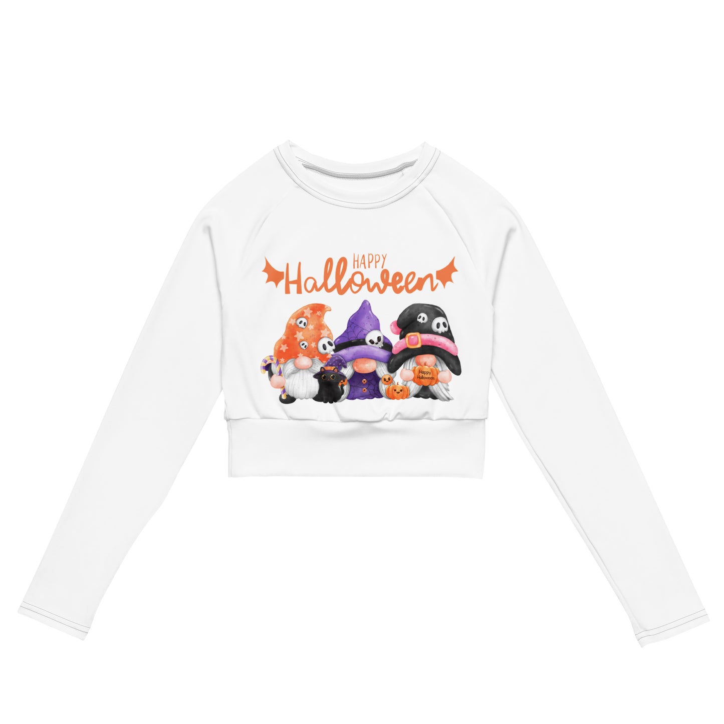 Vorreilo Recycled Crop Top -Happy Halloween Gnome 01 -Limited Edition