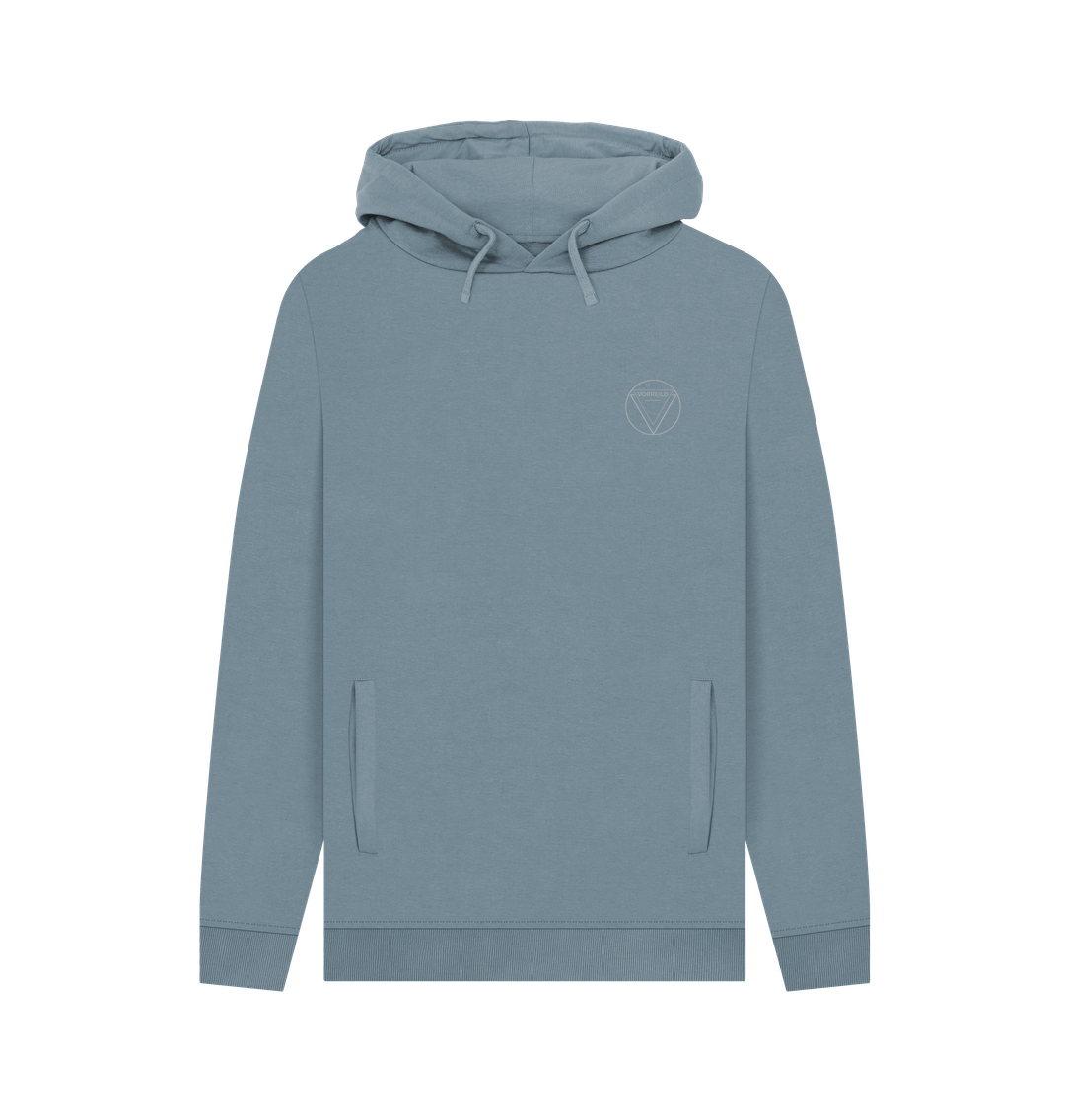 Stone Blue Men's Pullover Hoodie