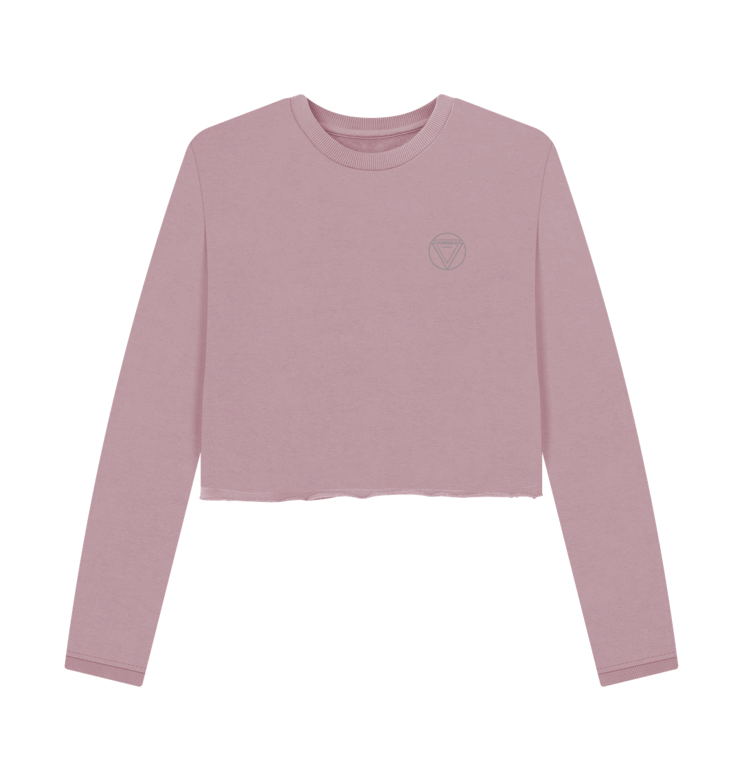 Mauve Women's Boxy Jumper  Certified Organic Cotton