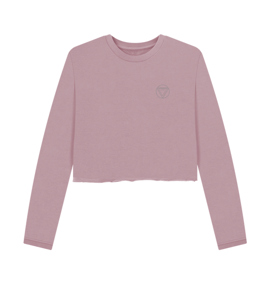 Mauve Women's Boxy Jumper  Certified Organic Cotton