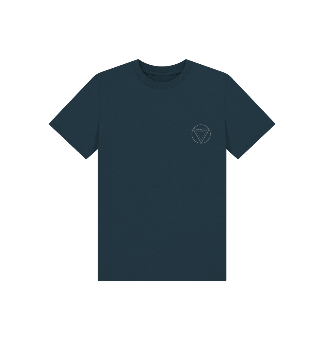 Denim Blue Kids' Basic T-Shirt  Certified Organic Cotton