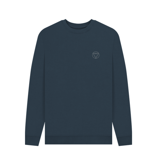 Navy Blue Men's Crew Neck Sweater