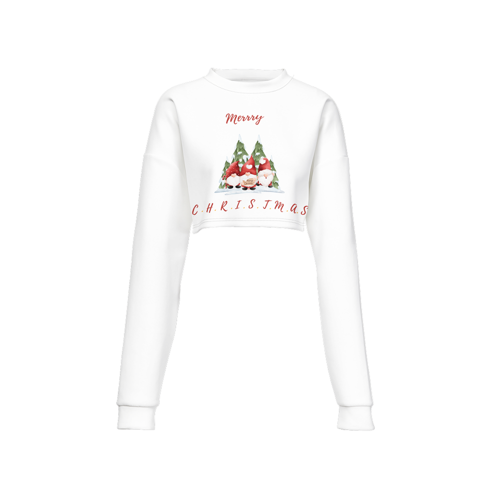 Vorreilo Women's Recycled Crop Top - Christams Gnome E02