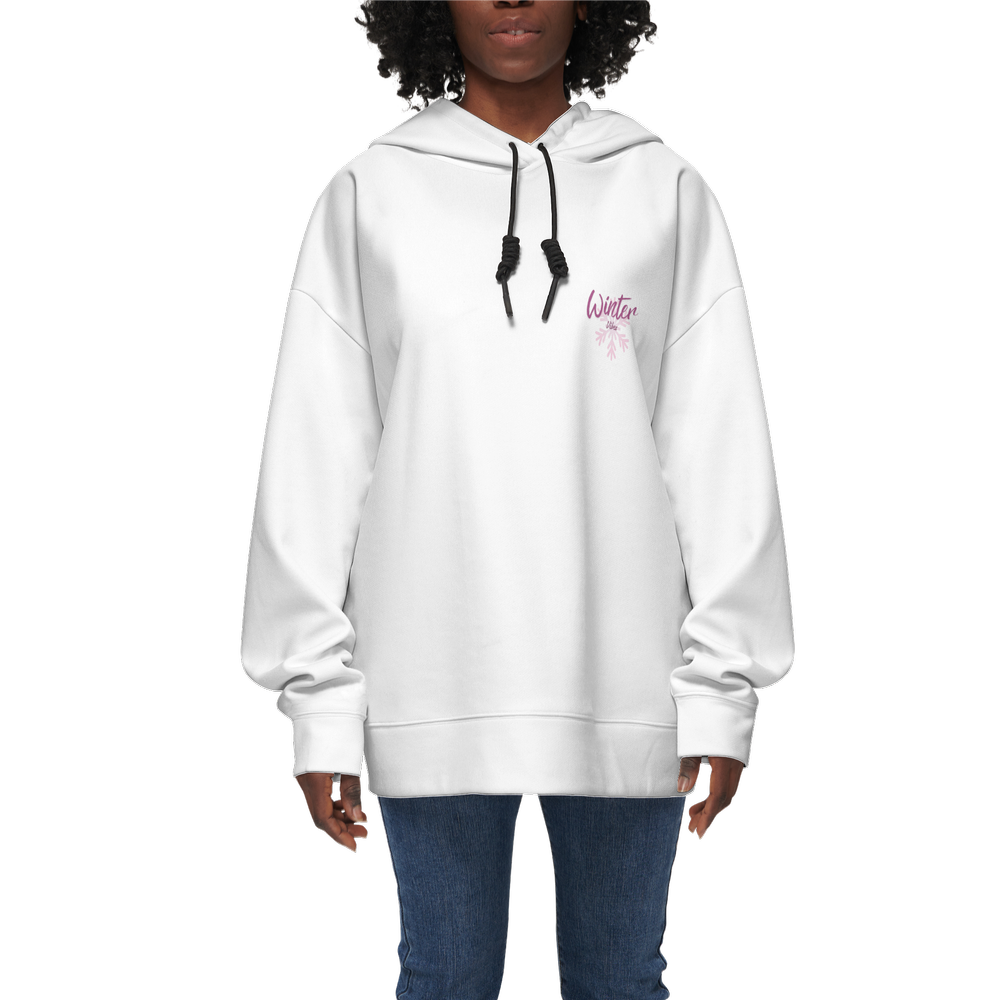 Women's Relaxed Fit Organic Cotton Hoodie-Winter Vibes