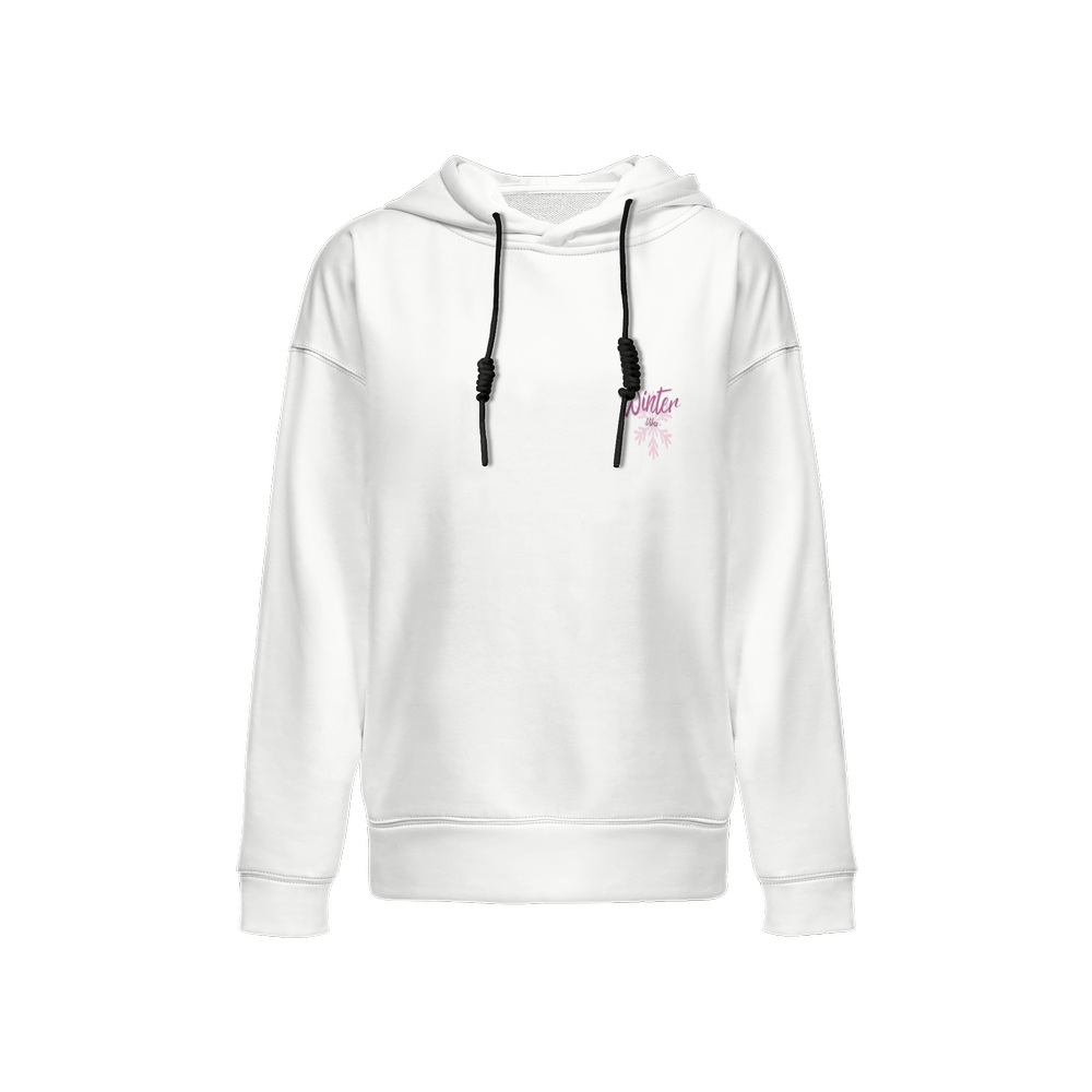 Women's Relaxed Fit Organic Cotton Hoodie-Winter Vibes