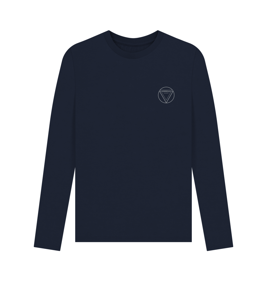 Navy Blue Men's Long Sleeve T-shirt