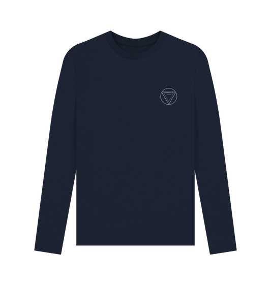 Navy Blue Men's Long Sleeve T-shirt