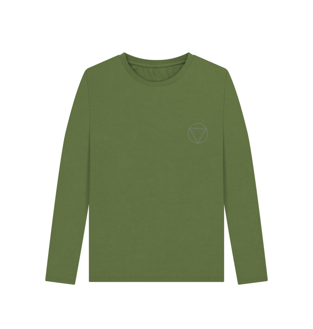 Khaki Women's Long Sleeve T-shirt  Certified Organic Cotton