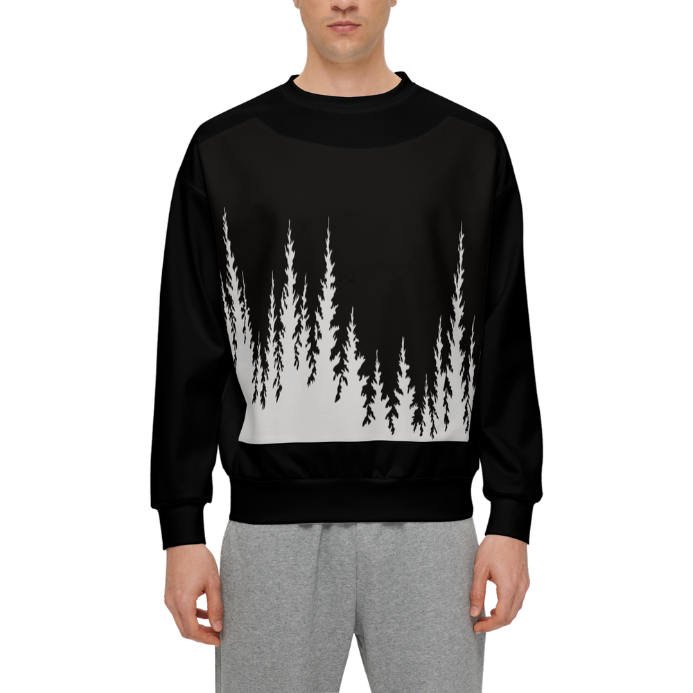 Vorreilo Men's Relaxed Fit Sweatshirt with Front Patch-Super Heavy