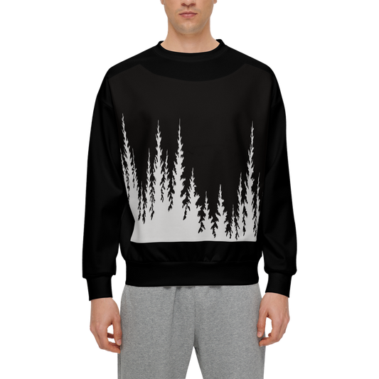 Vorreilo Men's Relaxed Fit Sweatshirt with Front Patch-Super Heavy